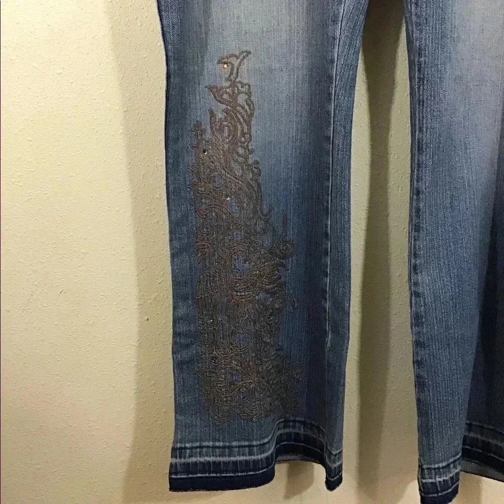 Lee No Belly Maternity Jeans Flare Leg Size XL